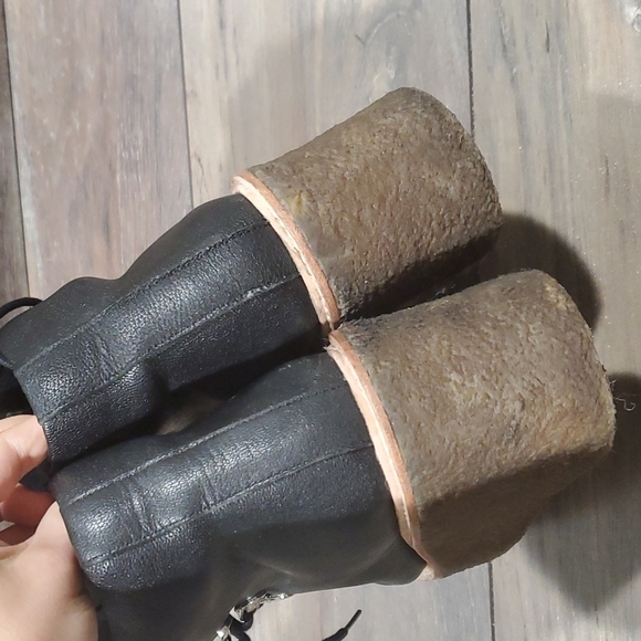 Jeffrey Campbell Free People Y2K Viajar Wedge Hiker Boots 7M - Picture 10 of 15